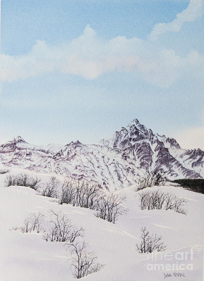 San Juan winter Painting by Dan Riddle - Pixels