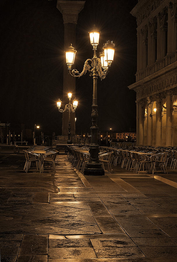 Venice Photograph - San Marco cafe by Marion Galt