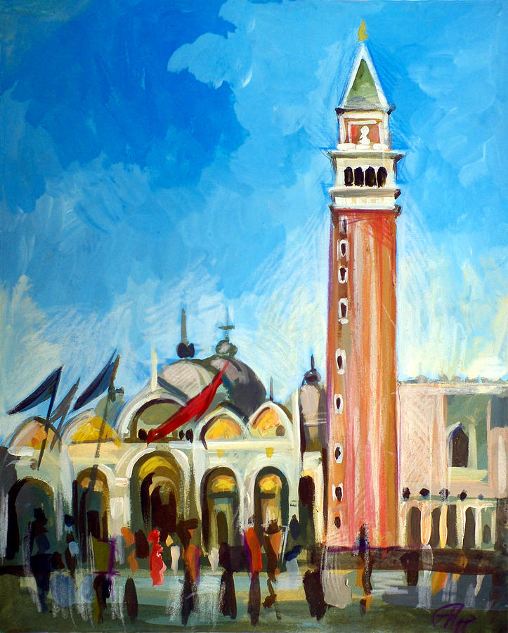San Marco Square Painting by Filip Mihail