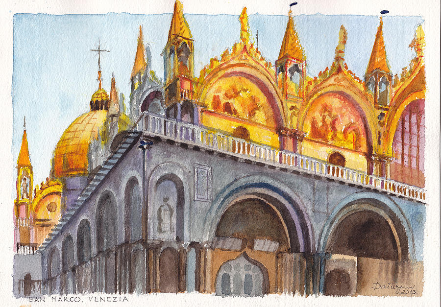 San Marco Venezia Painting by Dai Wynn
