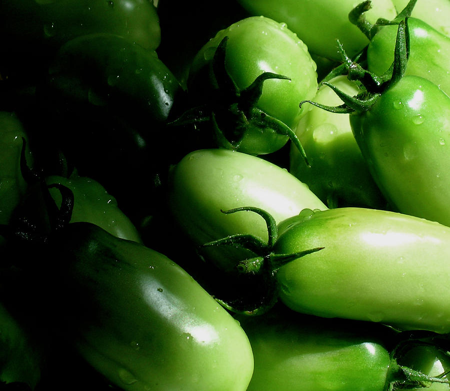 San Marzano Green Tomatoes Photograph by James Temple