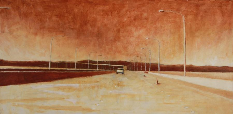 Landscape Painting - San Mateo Bridge by Jeff Levitch Landscape Painting - San Mateo Bridge by Jeff Levitch