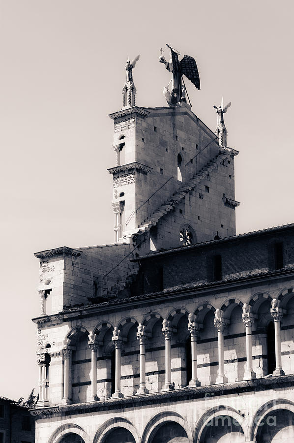 San Michele in Foro is a basilica church in Lucca #1 Photograph by Peter Noyce
