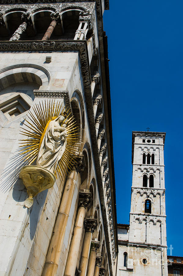 San Michele in Foro is a basilica church in Lucca Photograph by Peter Noyce