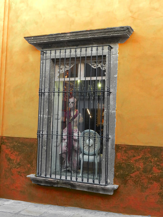 San Miguel  de Allende Mexico Window Photograph by Cathy Anderson