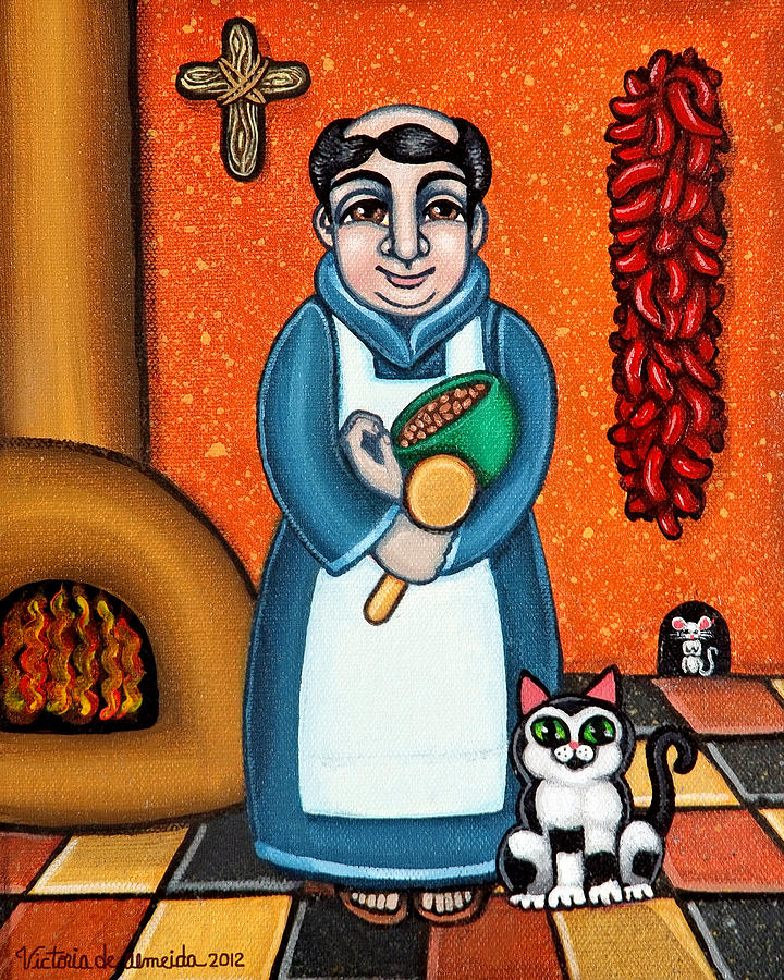 San Pascual and Felix Painting by Victoria De Almeida