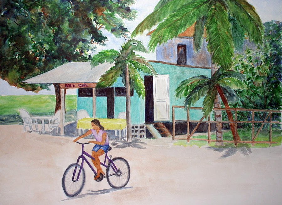 San Pedro Cafe Painting by Patricia Beebe