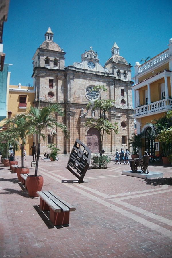 San Pedro Claver Square Photograph by David Cardona