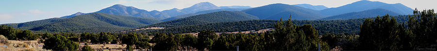 San Pedro Mountains Panoramic Photograph by Aaron Burrows
