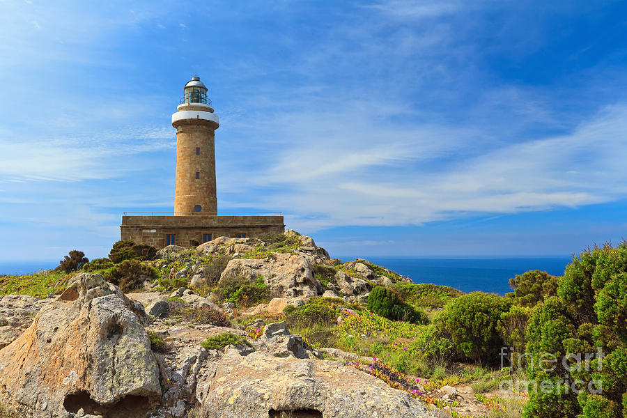 San Pietro island - lighthouse Photograph by Antonio Scarpi