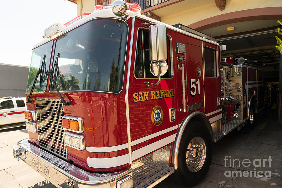 San Rafael California Fire Department DSC1316 Photograph by Wingsdomain Art and Photography