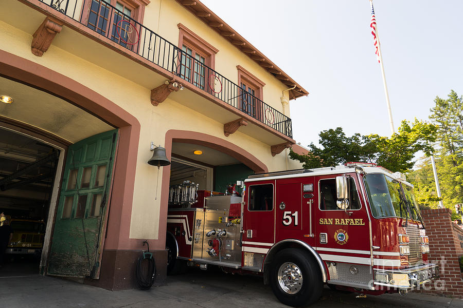 San Rafael California Fire Department DSC1490 Photograph by Wingsdomain Art and Photography