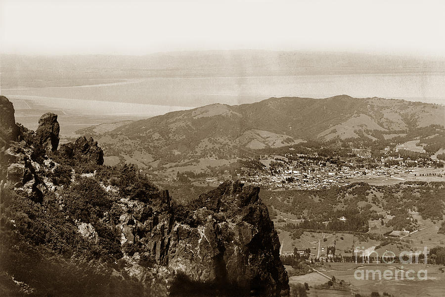 San Rafael Photograph - San Rafael from Mount Tamalpais California Circa 1905 photo by Putnam- Valentine by Monterey County Historical Society