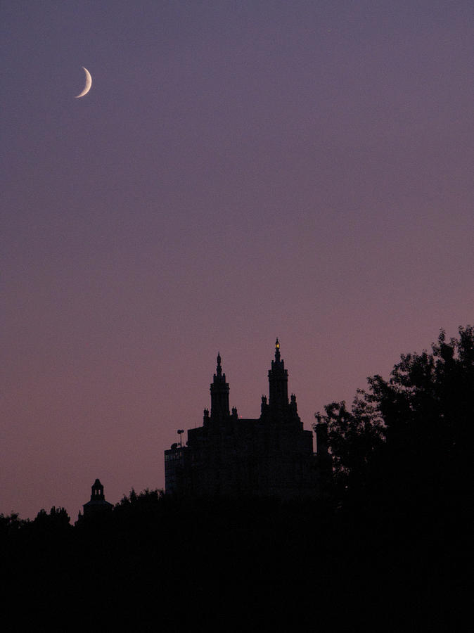 San Remo and the Moon Photograph by Cornelis Verwaal