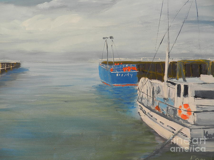 San Remo Fishing Fleet Painting