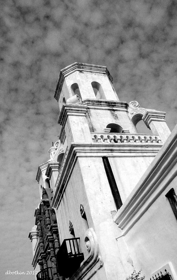 San Xavier Bell Tower Photograph by Dick Botkin