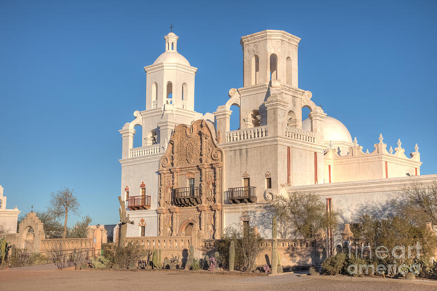 San Xavier del Bac Mission II Photograph by Clarence Holmes