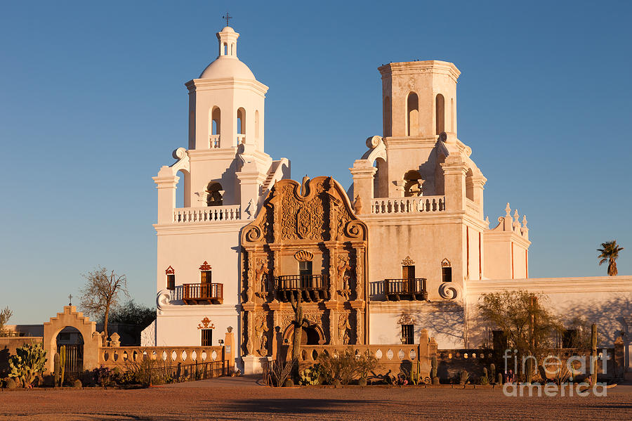San Xavier del Bac Mission III Photograph by Clarence Holmes