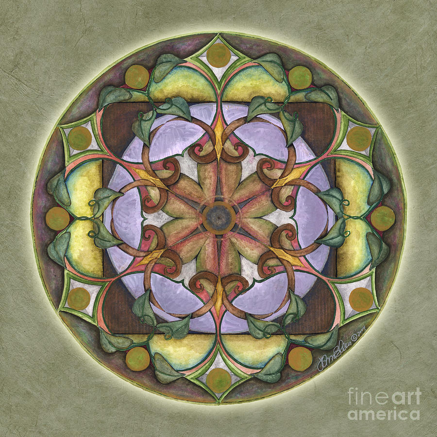 Sanctuary Mandala Painting by Jo Thomas Blaine