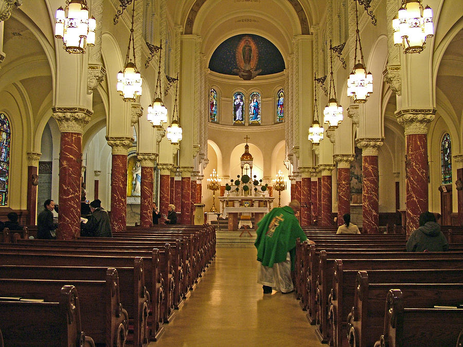 Sanctuary of Eglise Notre Dame des Victoires in San Francisco-California Photograph by Ruth Hager