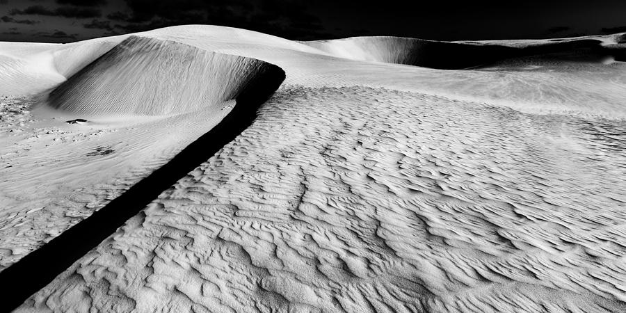 Black And White Photograph - Sand and Shadows by Julian Cook