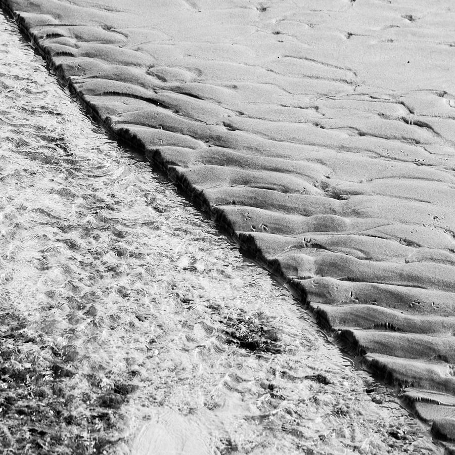Abstract Photograph - Sand and Water by Charles Harden