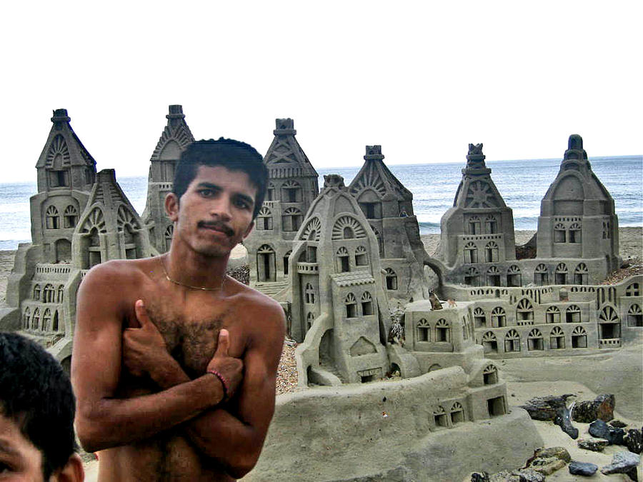 Sand Artist In Rio Photograph by Jay Milo