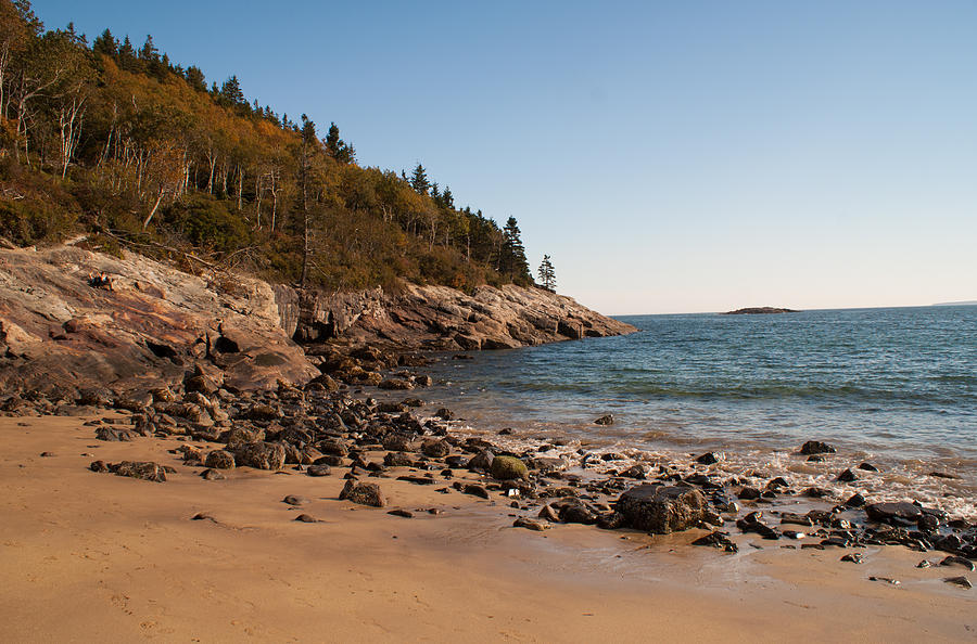 Beach Photograph - Sand Beach in Acadia 2 by Kristen Mohr