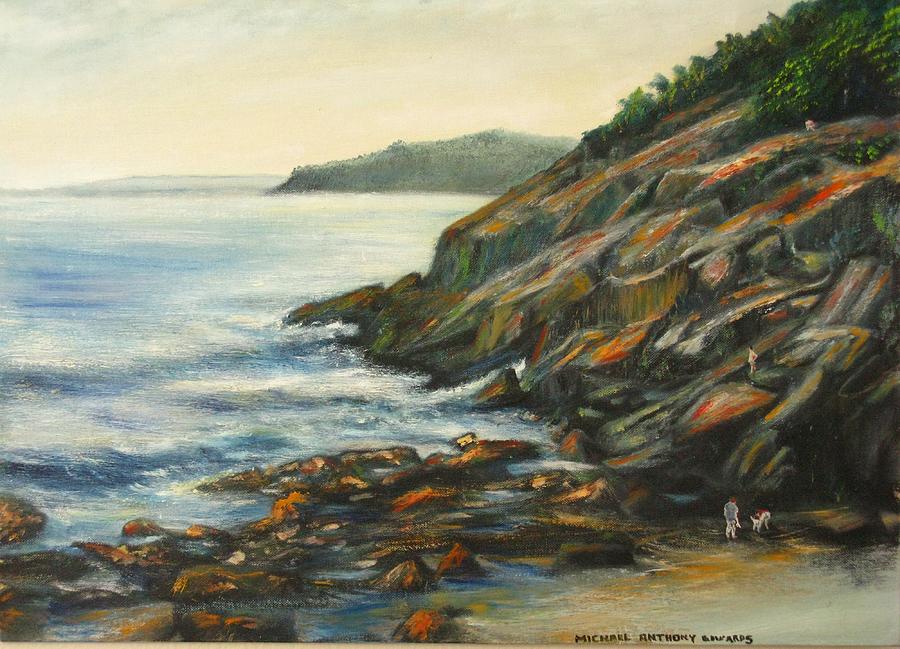 Sand Beach Painting by Michael Anthony Edwards