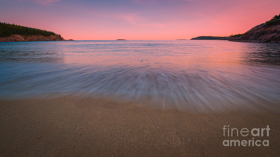 Sand Beach Pink Sunset  Photograph by Michael Ver Sprill
