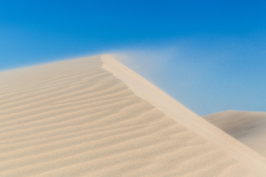 Sand Blowing Off a Dune Photograph by Steven Schwartzman