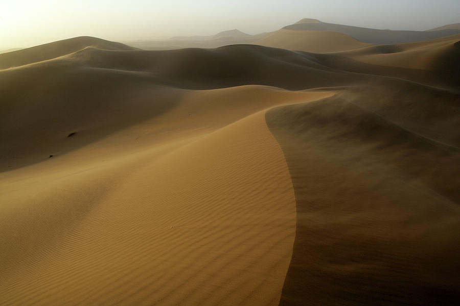 Nature Photograph - Sand Carried By Wind At Erg Chebbi by David Santiago Garcia