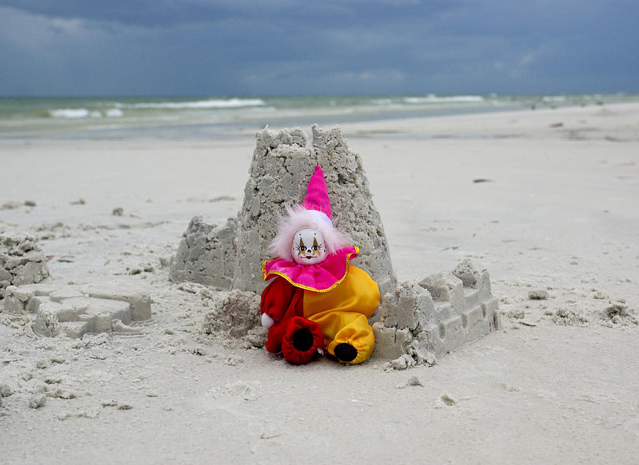 Clown Photograph - Sand Castle Jester by William Patrick Clown Photograph - Sand Castle Jester by William Patrick