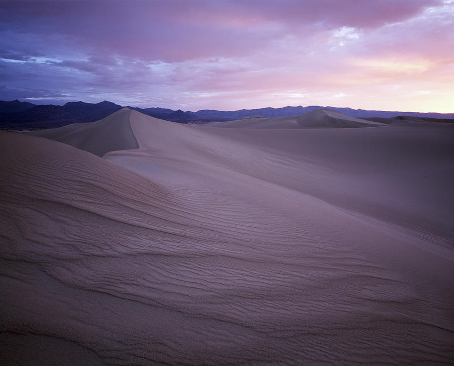 Sand Dune Formations At Dusk Photograph by Gary Yeowell