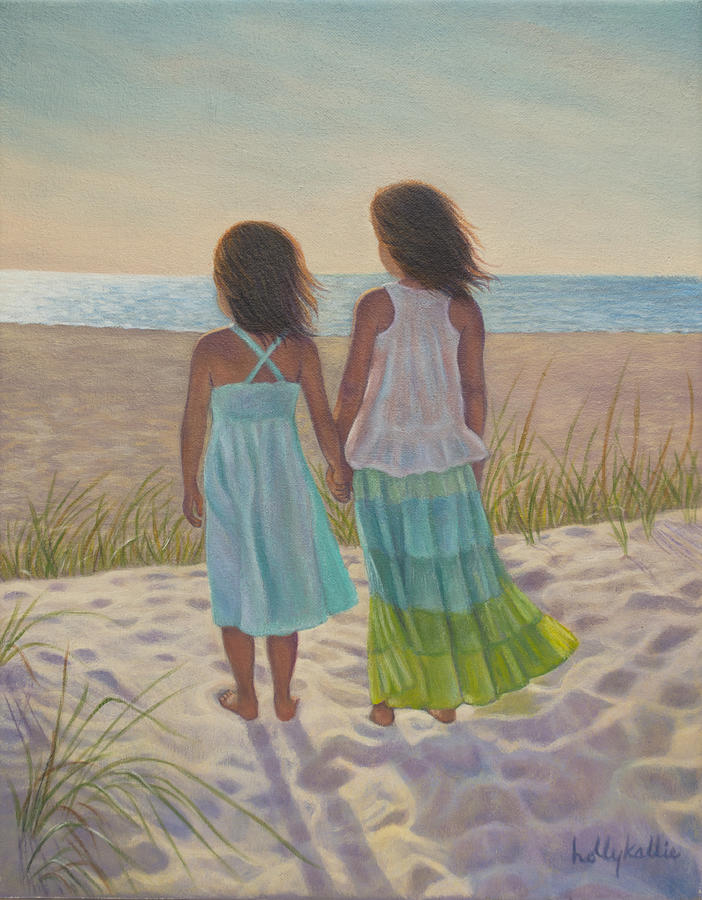 Sand Dune Stroll Painting by Holly Kallie