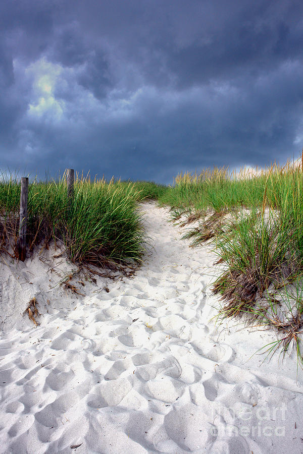 Beach Photograph - Sand Dune under Storm by Olivier Le Queinec