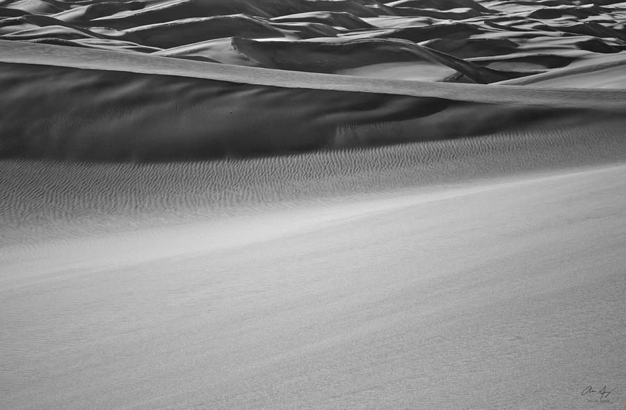 Sand Dunes Abstract Photograph by Aaron Spong