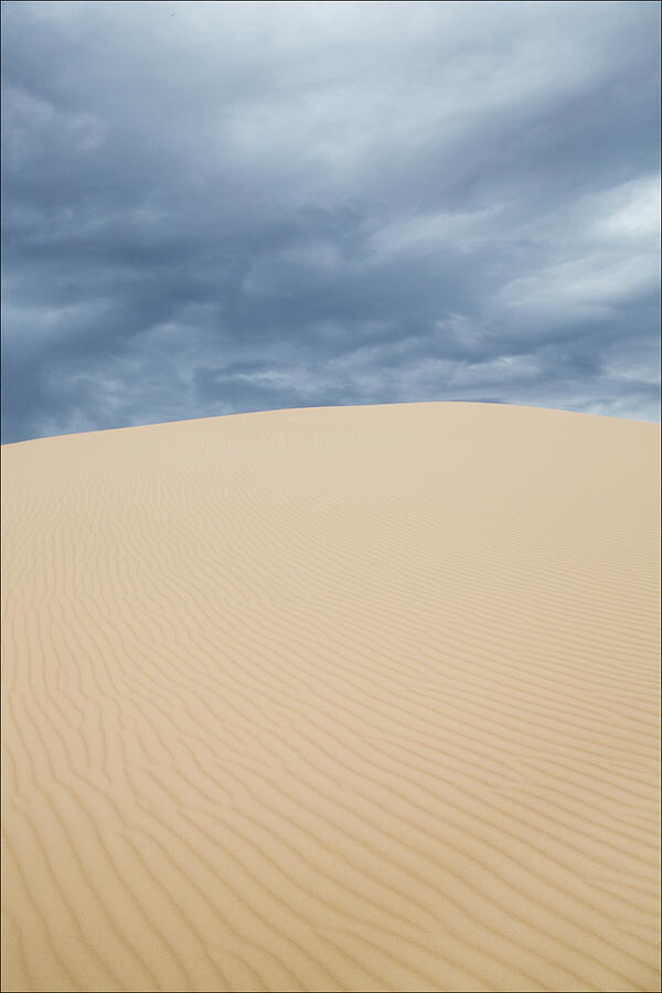 Sand Dunes and Dark Clouds Photograph by Steven Schwartzman