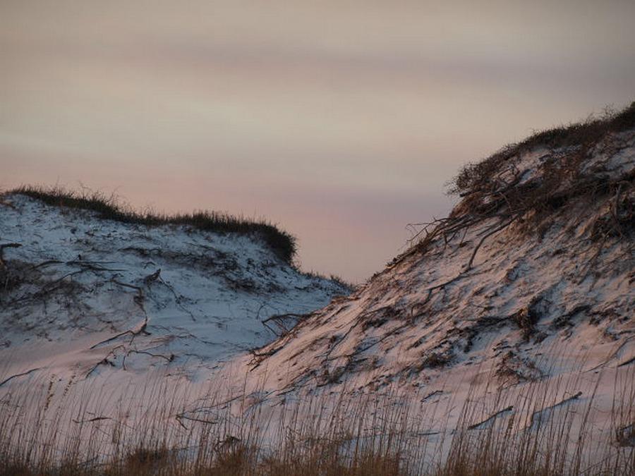 Sand Dunes at Dusk Photograph by Jo Jurkiewicz