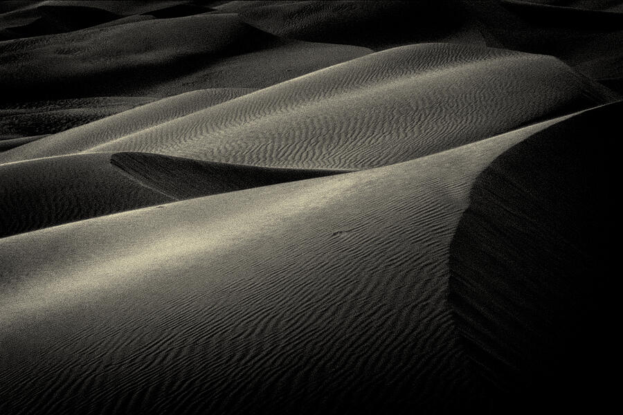 Black And White Photograph - Sand Dunes at Sunset - 236 by Paul W Faust -  Impressions of Light