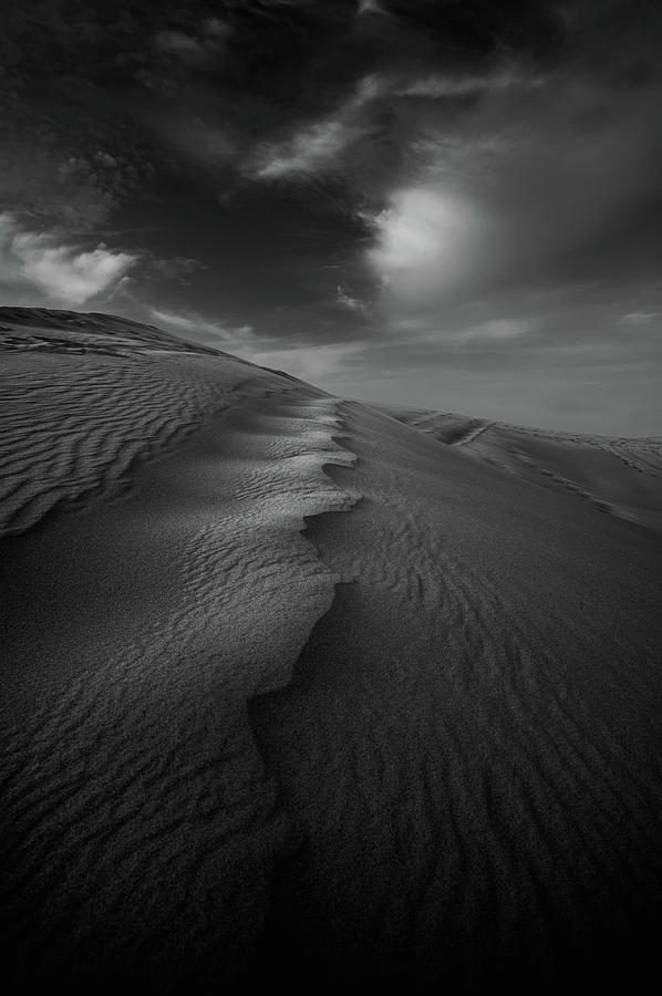 Sand Dunes In Black And White Photograph by Sisifo73photography By Marco Romani