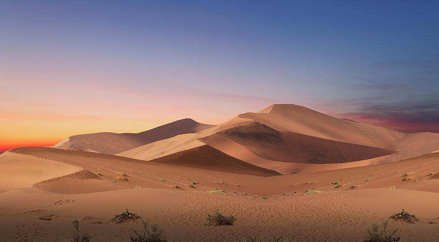 Sand Dunes In Desert At Sunrise Photograph by Buena Vista Images
