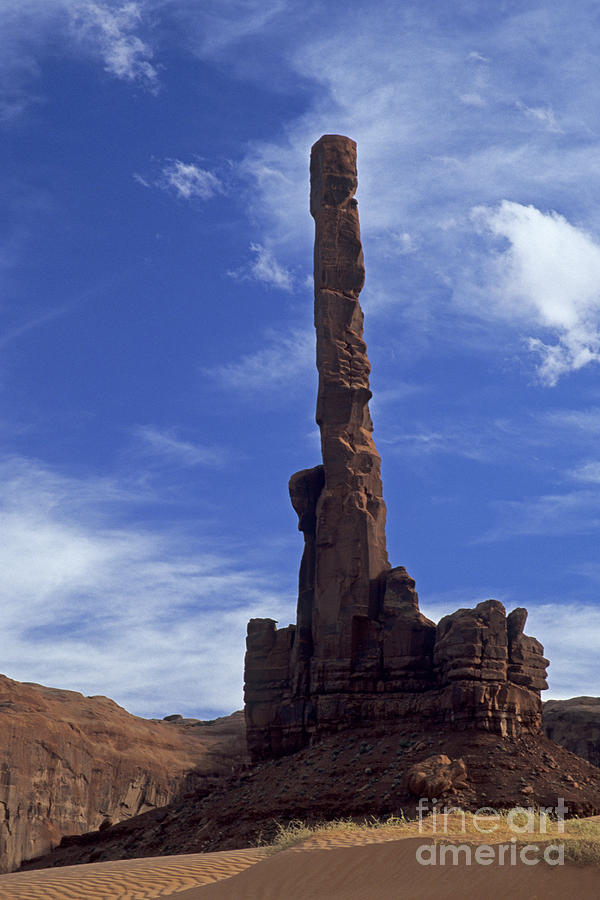 Sand Dunes Totem Pole Photograph by Fred Stearns