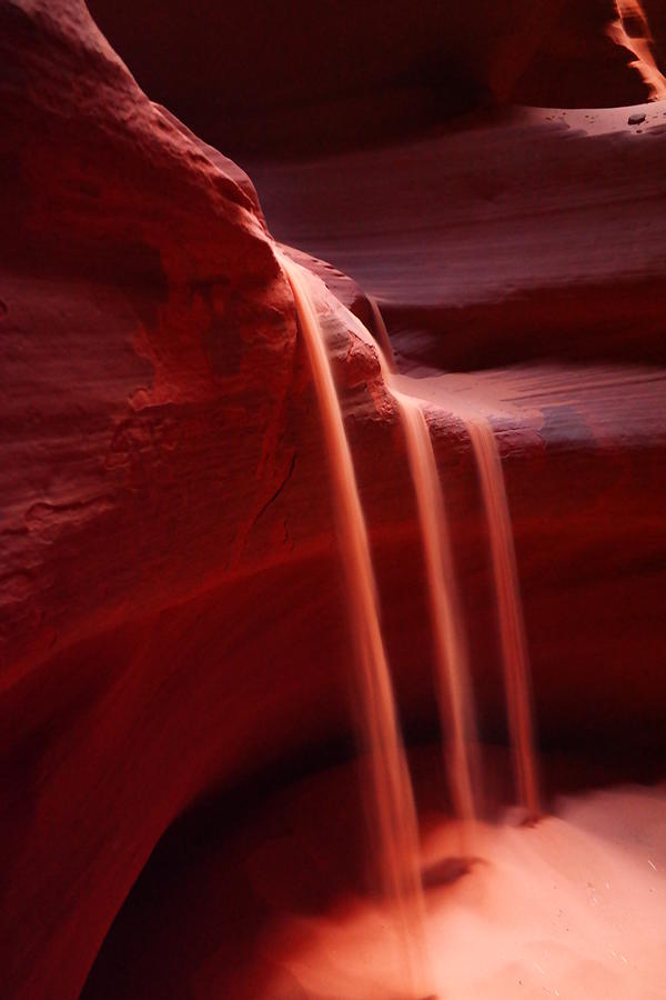 Antelope Canyon Photograph - Sand Flowing Down by Jeff Swan