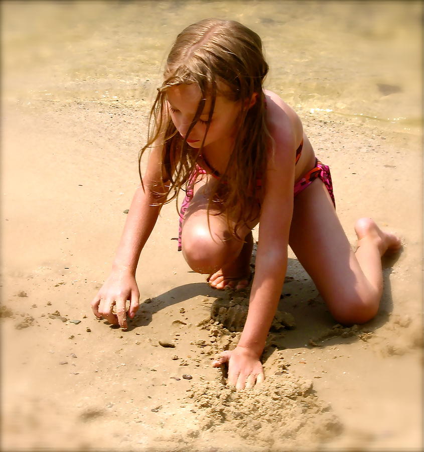 Sand Play Photograph by Tracy Male