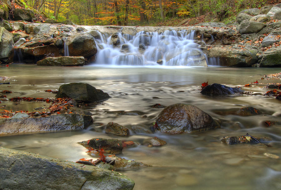 Sand Run Waterfall shows how simple nature is to love Photograph by Carolyn Hall