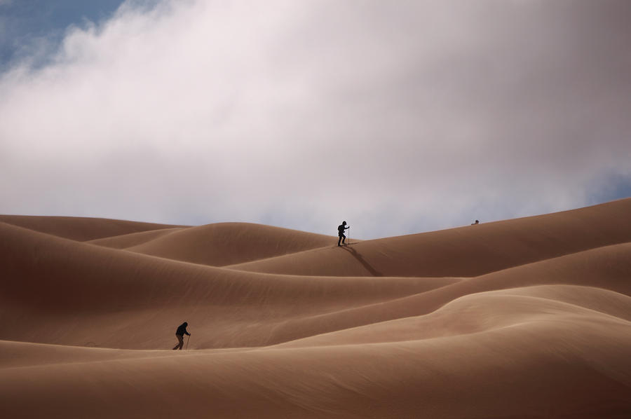 Sand skiing Photograph by Ivan Slosar