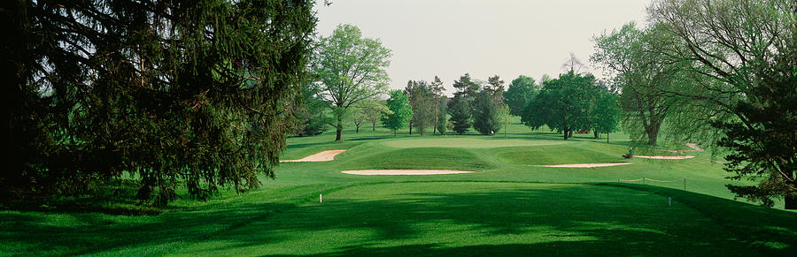 Baltimore Photograph - Sand Trap At A Golf Course, Baltimore by Panoramic Images