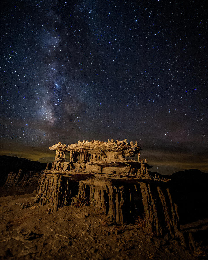 Sand Tufa At Night Photograph by Daniel J Barr