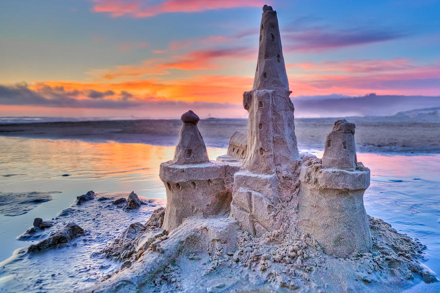 Sandcastle in Pastel Photograph by Joseph Bowman